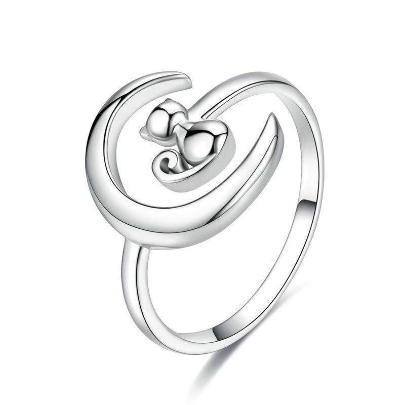 Bague Chat - VOYAGE SUR LA LUNE