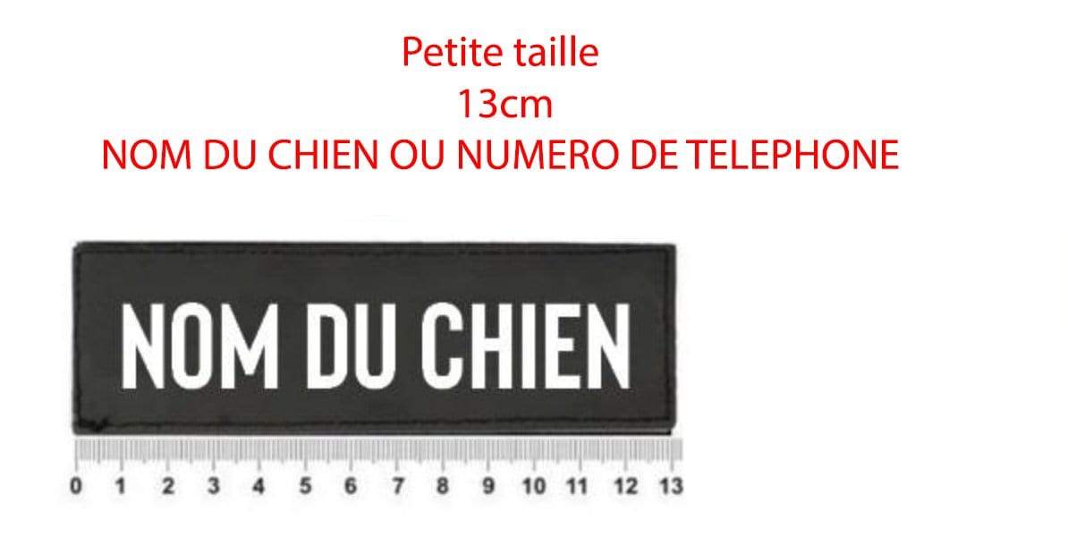 2 étiquettes personnalisées pour Harnais type &quot;Juluis k9&quot;