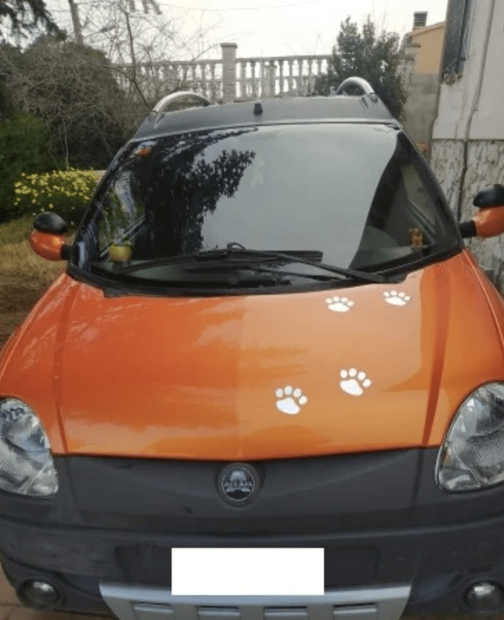 40 stickers autocollant empreinte TRACES PATTES DE CHAT deco voiture ipad  frigo