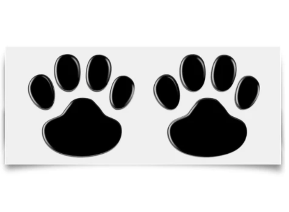 Acheter Autocollant de voiture Design Cool patte 3D Animal chien chat ours  empreintes de pieds empreinte 3M décalcomanie autocollants de voiture pour  Auto moto