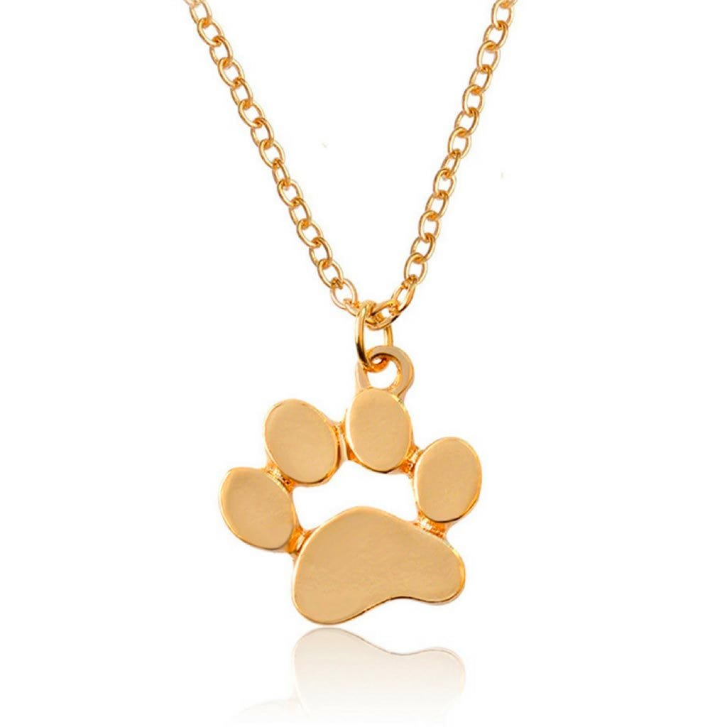 Chaîne et pendentif Empreinte d&#39;Amour Chien et Chat