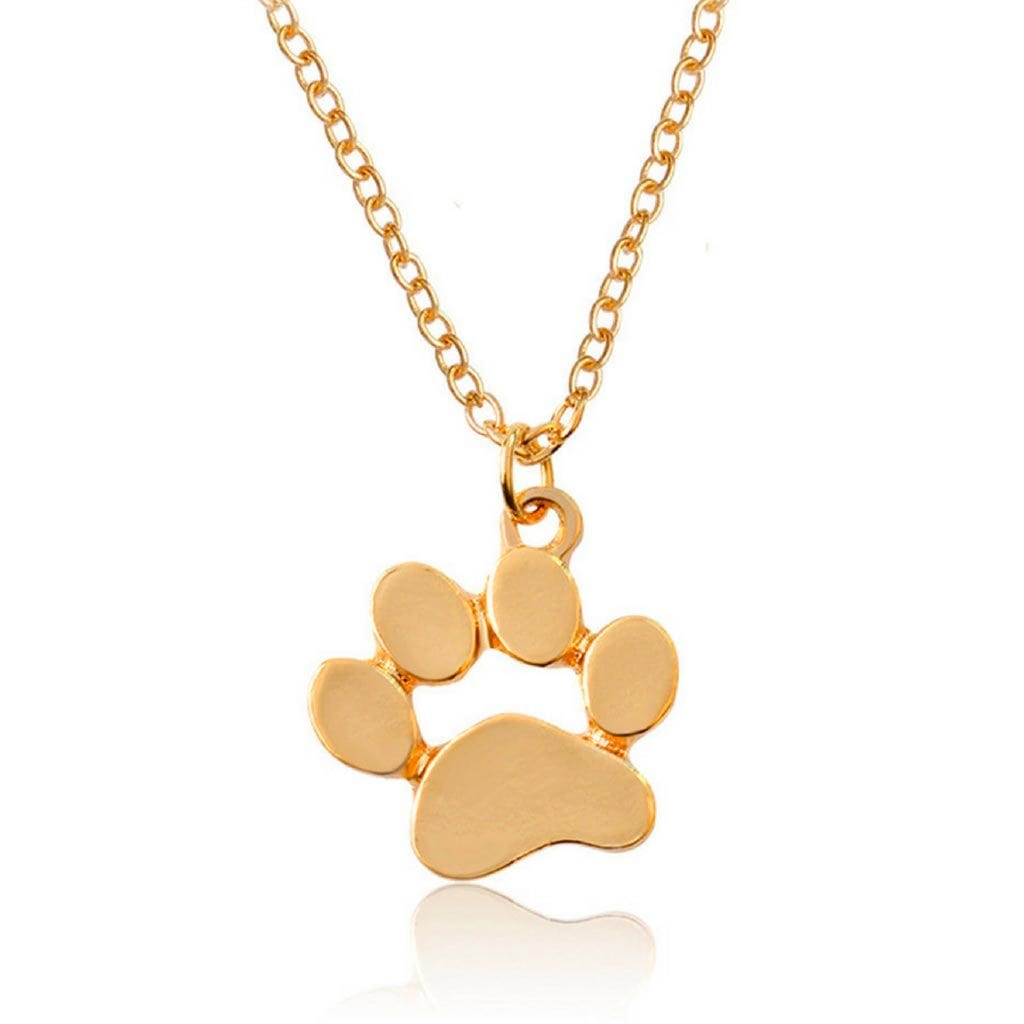 Chaîne et pendentif Empreinte d&#39;Amour Chien et Chat