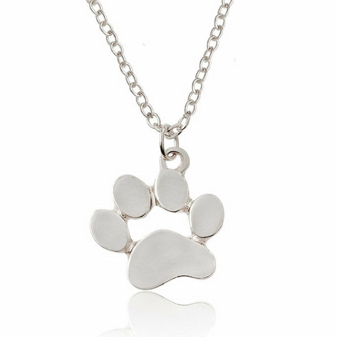 Chaîne et pendentif Empreinte d&#39;Amour Chien et Chat