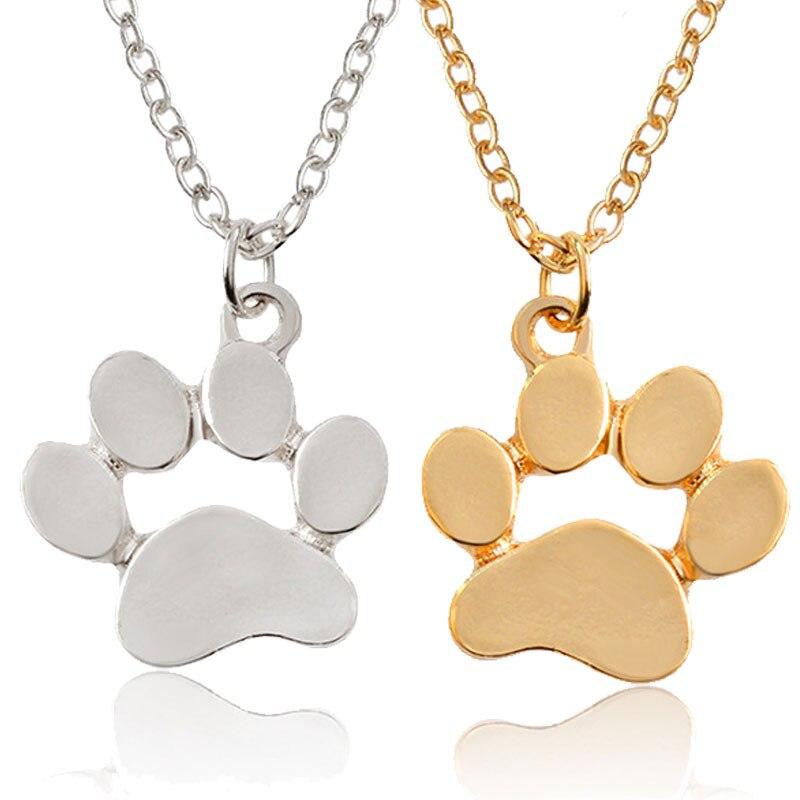 Chaîne et pendentif Empreinte d&#39;Amour Chien et Chat