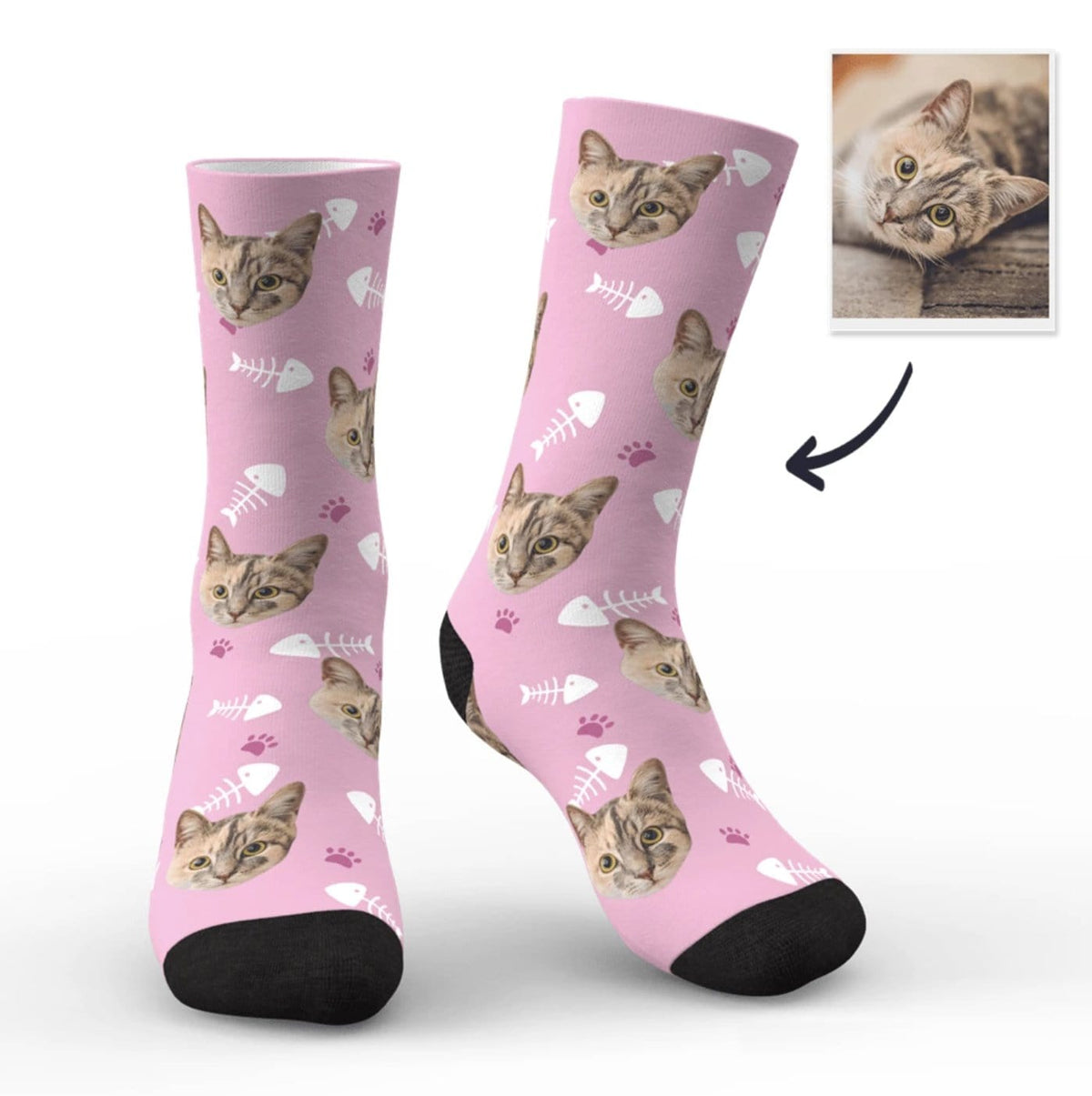 Chaussettes Personnalisées Chat
