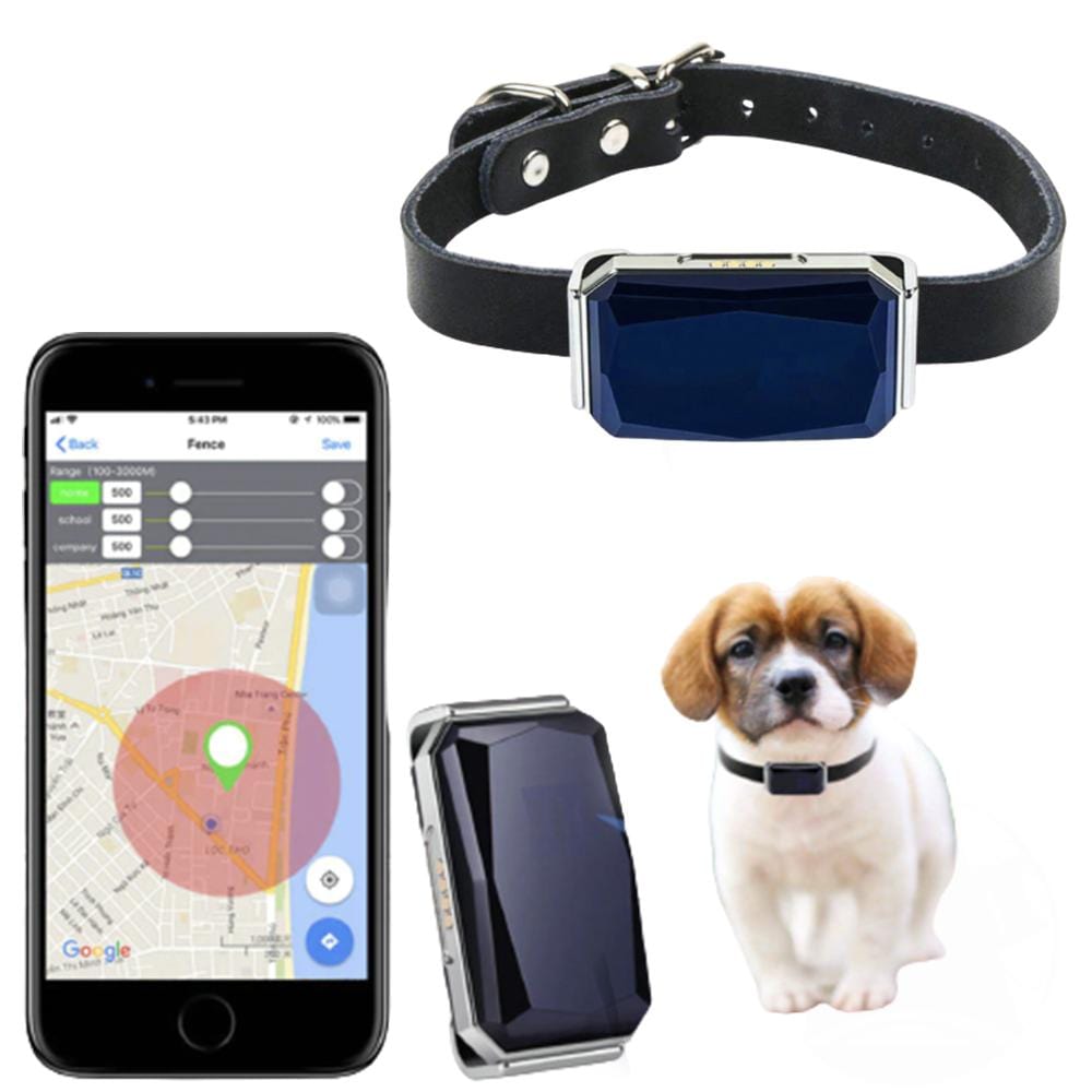 Traceur GPS Chien Chat Waterproof Collier Localisation Micro