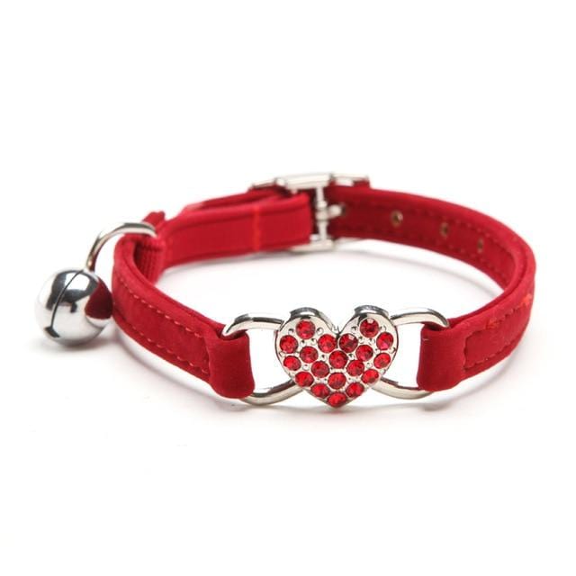 Collier &quot;Petit Coeur&quot; anti-étranglement pour Chats