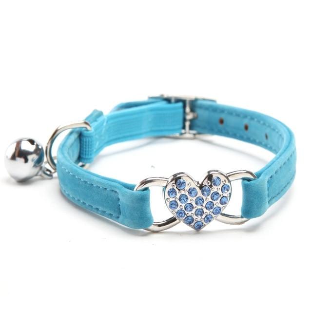 Collier &quot;Petit Coeur&quot; anti-étranglement pour Chats