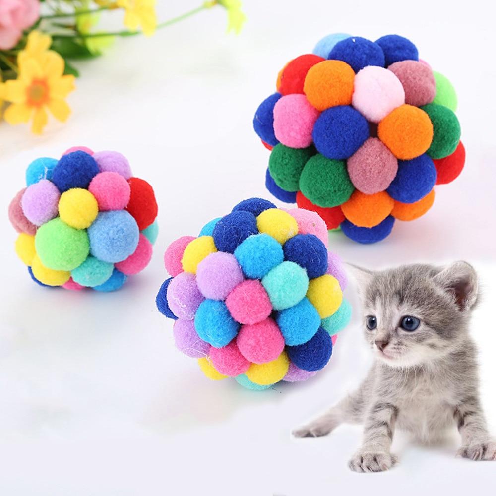 Boule multicolore pour Chats