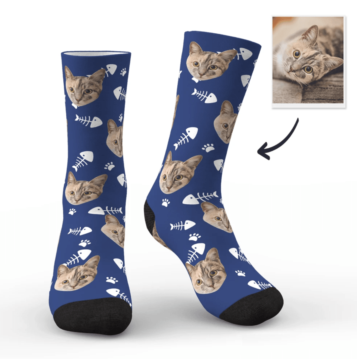 Chaussettes Personnalisées Chat